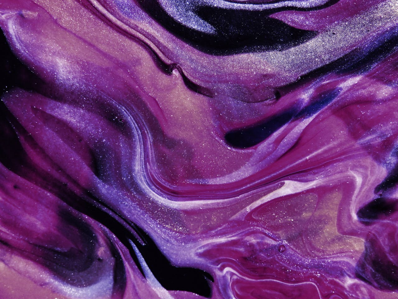 Purple Abstract Art